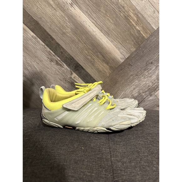 Vibram Five fingers V Trail 2.0 Mens Size 7-7.5 Grey Yellow Running Shoes - Picture 1 of 8